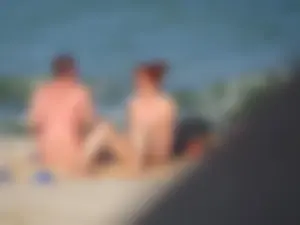 Nude beach and topless girls