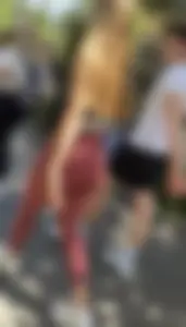 Must see! Nice Ass in red leggings   Not OC