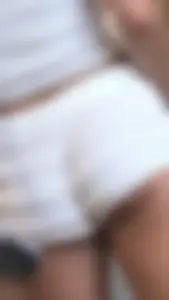 Tight white shorts perfection