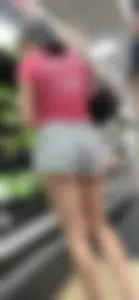 Cute lightskin ASS OUT at Walmart doesn’t mind the attention