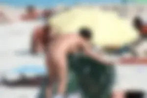 Bunch of sexy ladies on a nude beach