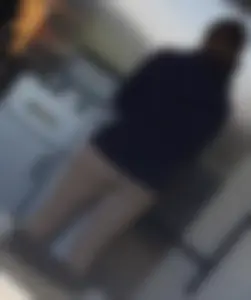 Nice Flat Candid Butt in Tight Beige Pants Kitchen Creepshot