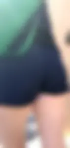 Early 20s milf short shorts