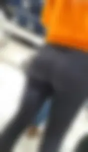 Yummy booty in leggings  slight VPL!
