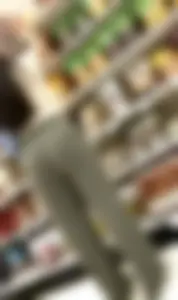 Girl in sweatpants at Target
