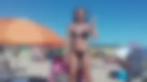 Beach mature milf from all angles