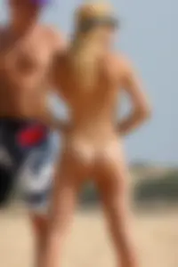 Nude beach and topless girls