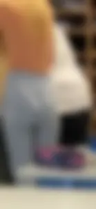 Tall Candid Teen in Loose Pants Class Creepshots