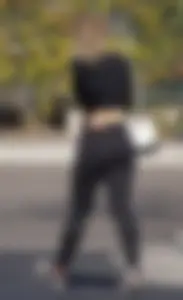 Sexy ass blonde in the parking lot in leggings with amazing body