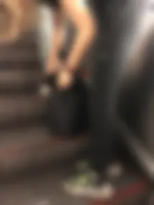 Adorable Cute Teen Girl With a Kitty in Her Backpack Subway Gallery