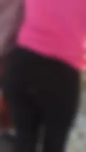 Sexy bubble ass in leggings closeups