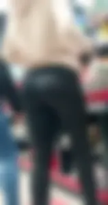 Sexy teen in tight sporty leggings