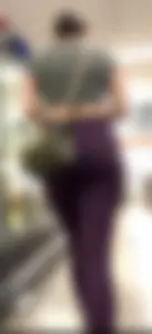 latina super milf in hot purple yoga pants
