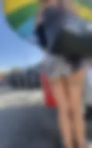 Milf with cheeks out and “Wild” tattoo