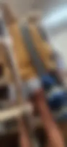 Cute girl showing cheeks off at the thrift shop