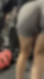 Tight Grey Gym Shorts (Crazy Vpl and Bends Over)