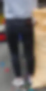 Black Tight Jeans on the Street Creepshot