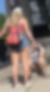 At the fair: 2 hot blondes