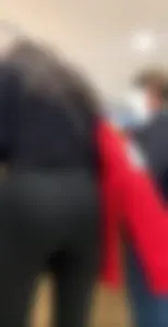Girl with cute VPL