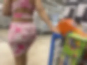 Public Beauties Series | PINK spanks on massive ass