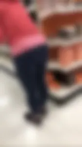 Fit milf with a nice ass and slight vpl in leggings at Target
