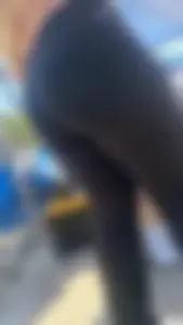 [oc]chubby phat ass latina in black leggings full panty line