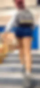 DIVINE redbone college athlete - booty shorts + VPL