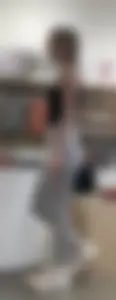 Tight employee in leggings
