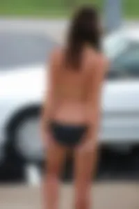 Sexy bikini car wash girls