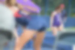Candid Chubby Girl in Sports Uniform