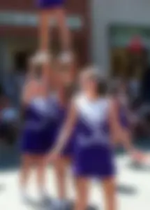 Candid cheerleaders