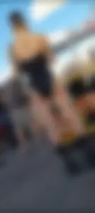 Goth cheeks at music festival    [MEGAPOST]