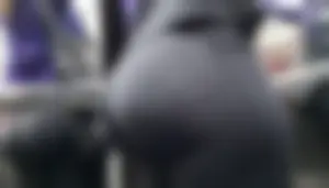 Huge ass in black leggings