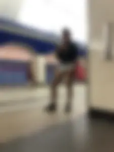 Hot Milf in Mini Shorts on the Subway Escalator and in the Train Candid Gallery
