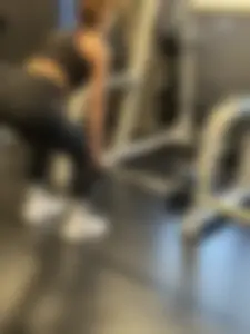 Extremely fit milf deadlifting in front of me