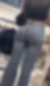 Beautiful girl with a nice ass in jeans