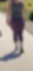 PAWG Milf in purple leggings