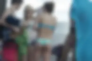 A bunch of hot bikini babes at Ft Lauderdale Florida