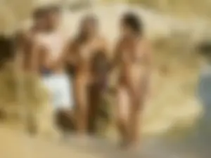 Nude beach and topless girls