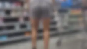 Gray Biker Shorts Ebony Had a PHAT Cat