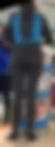 Brunette shop worker with bubble ass in jeans