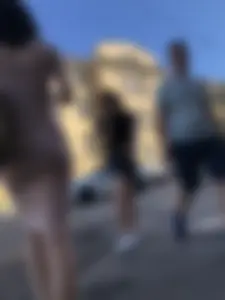 Amazing candid chick wearing a dress, VPL and glimpses of her ass through the fabric