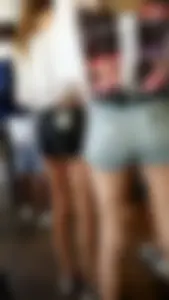 Teens in shorts shorts…tiny butt cheeks