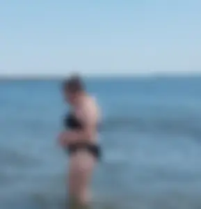 Chubby beach girl