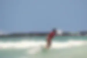 Candid surfers in bikinis