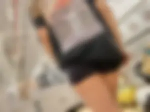 Awesome butt and legs in spandex mini shorts store creepshots