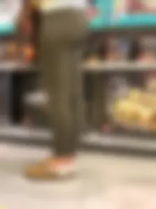 Tight, fit asses at LEGO Store