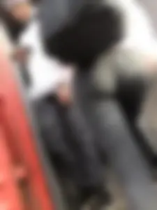 Skinny Candid Teen in Tight Black Jeans on a Train Station Gallery