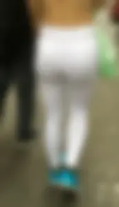 Ass perfect leggins white