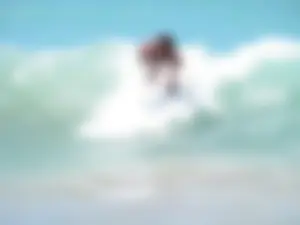 Candid surfers in bikinis